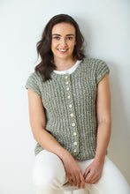 Load image into Gallery viewer, King Cole Knitting Pattern 6377 Chunky Ladies Button Up Sweater &amp; Waistcoat