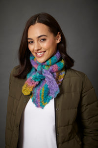 King Cole Chunky Knitting Pattern Women’s Accessories – Hats, Hand Warmers, Polo Neck & Cowl (6387)
