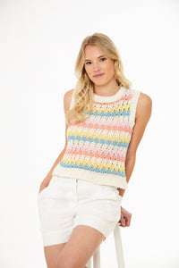 King Cole Crochet Pattern Ladies Tank Tops (6399)