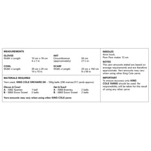 Load image into Gallery viewer, King Cole Crochet Pattern DK Ladies Hat, Scarf, Cowl &amp; Gloves 6439