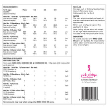 Load image into Gallery viewer, King Cole Babies &amp; Premature Baby Hats DK Knitting Pattern (6520)