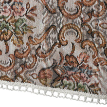 Load image into Gallery viewer, Traditional Floral Napery with Lace Trim - Arm Caps Chair Back or Seat Cover