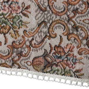 Traditional Floral Napery with Lace Trim - Arm Caps Chair Back or Seat Cover
