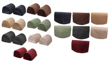 Load image into Gallery viewer, Plain Soft Touch Chenille Round Arm Caps or Chair Backs (Various Colours)