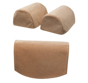Plain Chenille Arm Caps & Chair Back Set (7 Colours)