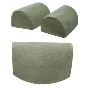 Plain Chenille Arm Caps & Chair Back Set (7 Colours)