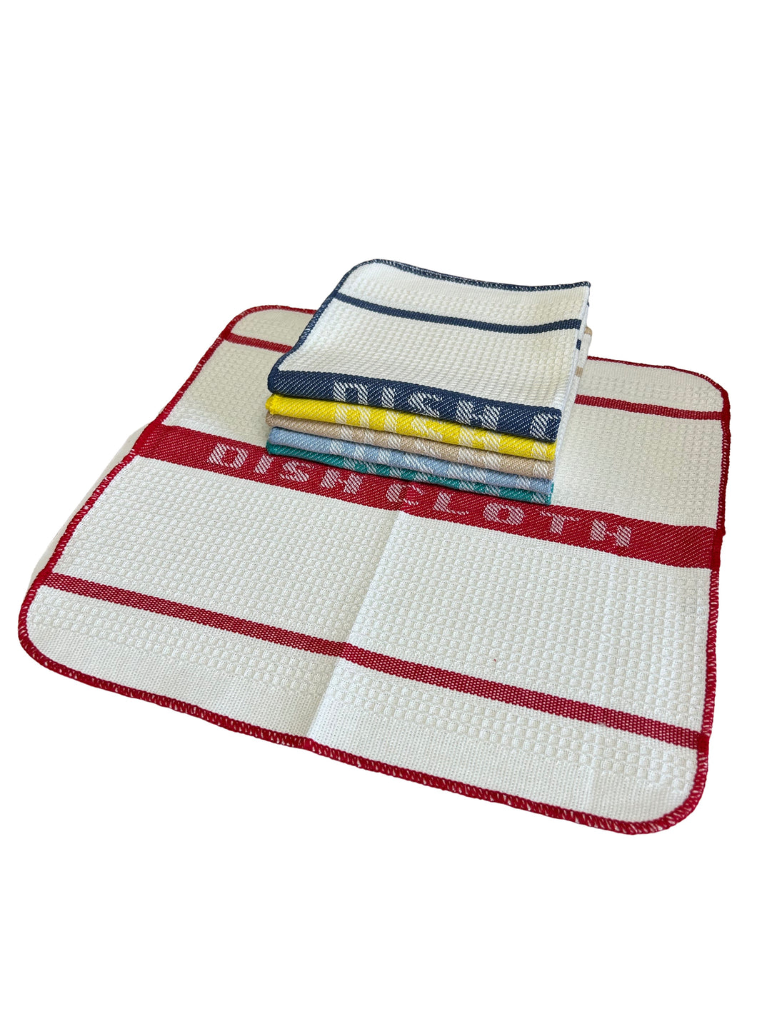 Waffle Honeycomb Cotton Dish Cloths Pack of 6