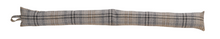 Load image into Gallery viewer, Kildare Grey/Beige Fabric Check Draught Excluder (4 Sizes)