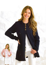Load image into Gallery viewer, Wendy Women’s Double Knitting Pattern – Long or Short Sleeve Cardigans (7018)