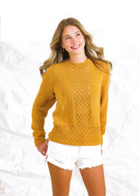 Load image into Gallery viewer, Wendy Women’s Double Knitting Pattern – Detail Knit Sweater (7019)