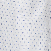 Load image into Gallery viewer, Ladies Short Sleeved Polka Dot Nightie with Striped Trim (Blue or Pink)