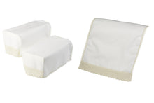 Load image into Gallery viewer, Arm Caps or Chair Backs with Lace Trim (Cream)