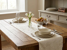 Load image into Gallery viewer, Scroll Pattern Dining Table Runner (2 Colours)