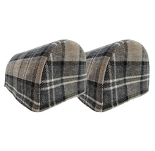 Load image into Gallery viewer, Balmoral Check Chenille Round Arm Caps or Chair Backs (Various Colours)