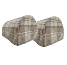 Load image into Gallery viewer, Balmoral Check Chenille Round Arm Caps or Chair Backs (Various Colours)