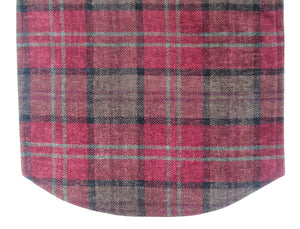 Balmoral Check Chenille Round Arm Caps or Chair Backs (Various Colours)