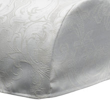 Load image into Gallery viewer, Jacquard Damask Round Arm Caps &amp; Chair Back Set (Cream)