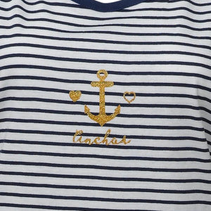 Ladies Jersey Cotton Pyjamas - Anchor Tank Top & Plain Shorts (Navy or Pink)