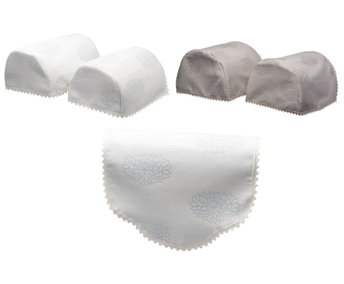Water Lily Arm Caps or Chair Back with Braided Edge