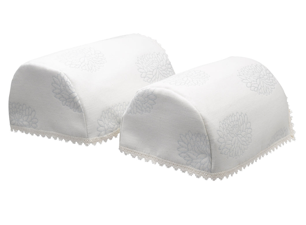 Water Lily Arm Caps or Chair Back with Braided Edge