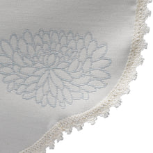 Load image into Gallery viewer, Water Lily Arm Cap Pair &amp; Chair Back Set with Braided Edge (Duck Egg)