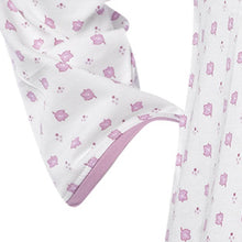 Load image into Gallery viewer, Ladies 100% Cotton Leaf &amp; Polka Dot Pattern Pyjamas Set S - XL (Blue or Pink)