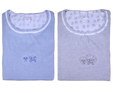 Load image into Gallery viewer, Ladies 100% Jersey Cotton Sheep Pyjamas Set (Blue or Grey)