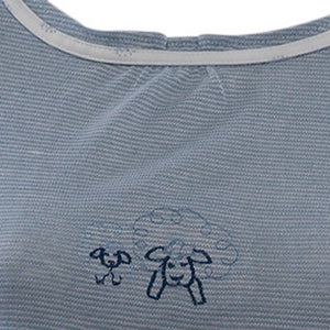 Ladies 100% Jersey Cotton Sheep Pyjamas Set (Blue or Grey)