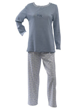 Load image into Gallery viewer, Ladies 100% Jersey Cotton Sheep Pyjamas Set (Blue or Grey)