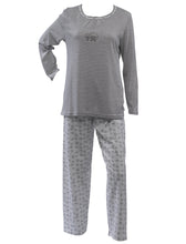 Load image into Gallery viewer, Ladies 100% Jersey Cotton Sheep Pyjamas Set (Blue or Grey)