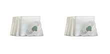 Load image into Gallery viewer, Embroidered Leaf Design Table Napkins 18&quot; x 18&quot; (3 Colours)