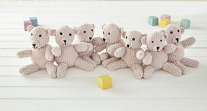 King Cole Crochet Pattern for Teddy Bear Draught Excluder 9098