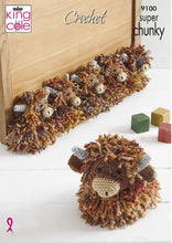 Load image into Gallery viewer, King Cole Crochet Pattern for Highland Cow Draught Excluder 9100