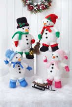 Load image into Gallery viewer, King Cole Knitting Pattern Christmas Seasonal Snowmen 9182