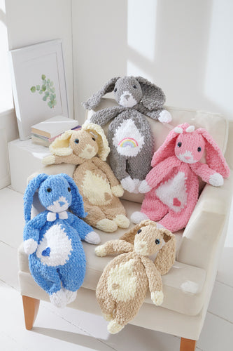 King Cole Knitting Pattern – Soft Bunny Toys 9194