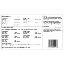 Load image into Gallery viewer, King Cole Crochet Pattern for Dragon Stuffed Toys (9204)