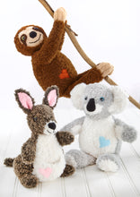 Load image into Gallery viewer, King Cole Knitting Pattern for Koala, Sloth &amp; Kangaroo Toys 9211