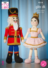 Load image into Gallery viewer, King Cole Knitting Pattern Nut Cracker &amp; Princess Dolls 9214