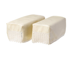 Load image into Gallery viewer, Cotton Arm Caps or Chair Back with Lace Trim (Cream)
