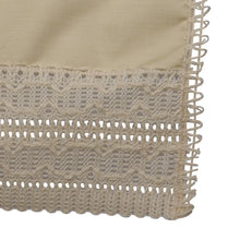 Load image into Gallery viewer, Arm Caps, Chair Back or Settee Back with Wavy Lace Trim (Cream)