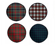 Load image into Gallery viewer, Made To Order Tartan AGA Hob Covers with Cotton Base 13.5" (4 Styles)