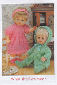 Peter Gregory Knitting Booklet AK11 Dolls Clothes & Premature Babies