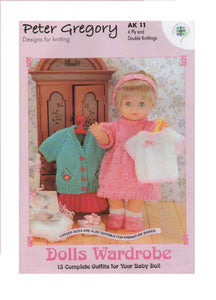 Peter Gregory Knitting Booklet AK11 Dolls Clothes & Premature Babies