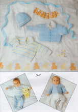 Load image into Gallery viewer, Peter Gregory Knitting &amp; Crochet Booklet AK17 Outfits for A New Baby
