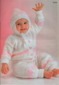 Peter Gregory Knitting Booklet AK1 Babys First Wardrobe Outfits