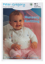 Load image into Gallery viewer, Peter Gregory Knitting Booklet AK1 Babys First Wardrobe Outfits