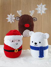 Load image into Gallery viewer, King Cole Christmas Crochet Book 9 Tree Hat, Reindeer &amp; Santa Gonks