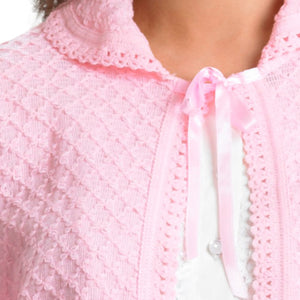 Slenderella Ladies Lightweight Bed Jacket with Peter Pan Collar (3 Colours)