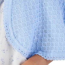 Load image into Gallery viewer, Slenderella Ladies Diamond Pattern Bed Cape with Ribbon Tie (Blue or Pink)