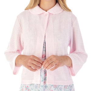 Slenderella Waffle Knit Button Fastening Bed Jacket (4 Colours)